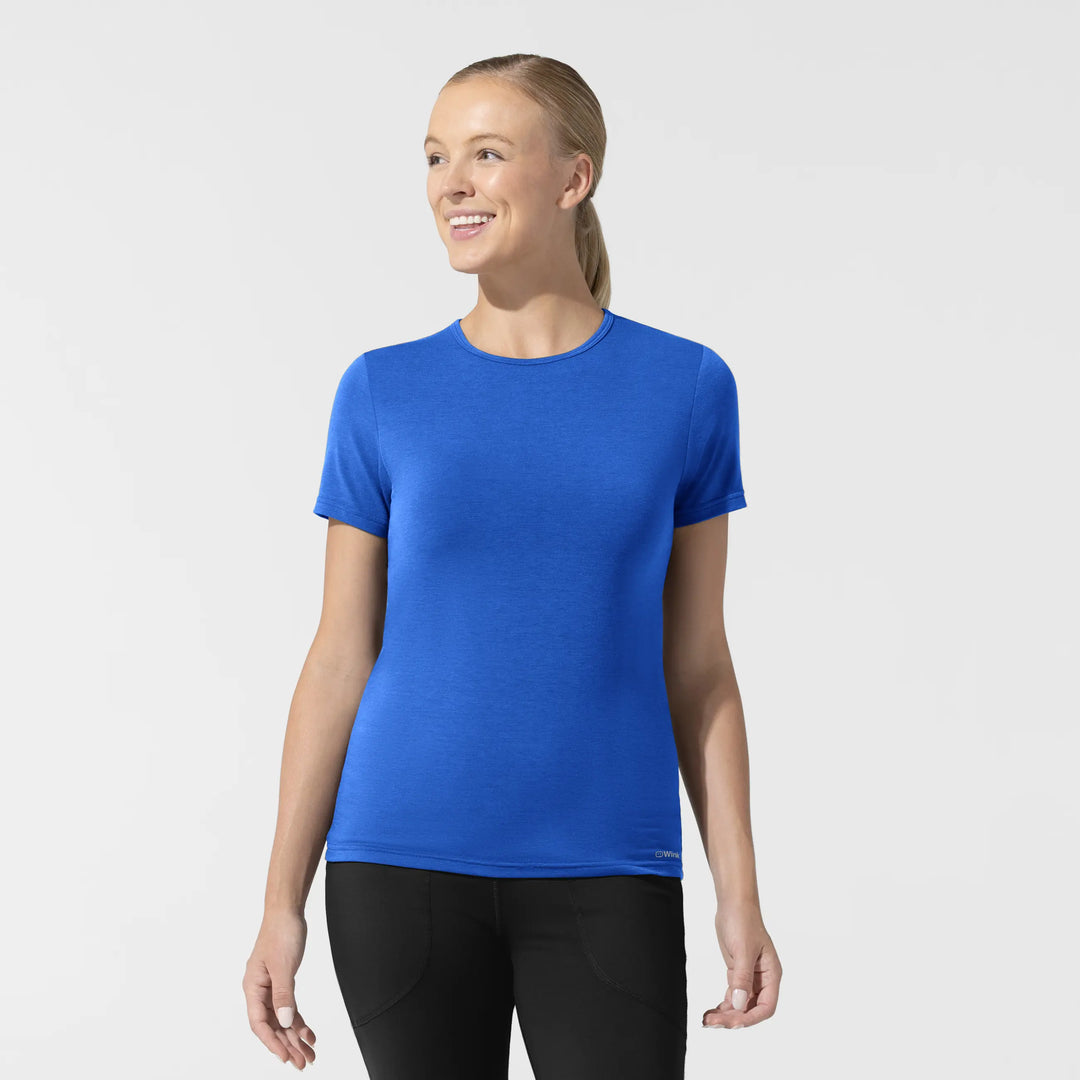 Wink Scrubs Women's Short Sleeve Essential Tee Royal Blue | scrub-supply.com