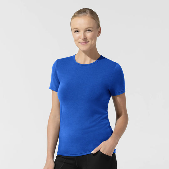 Wink Scrubs Women's Short Sleeve Essential Tee Royal Blue | scrub-supply.com