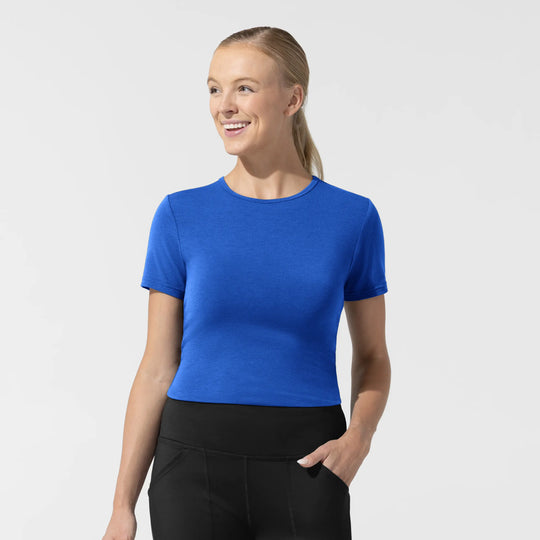 Wink Scrubs Women's Short Sleeve Essential Tee Royal Blue | scrub-supply.com