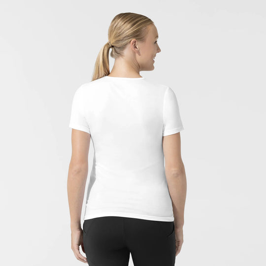 Wink Scrubs Women's Short Sleeve Essential Tee White | scrub-supply.com