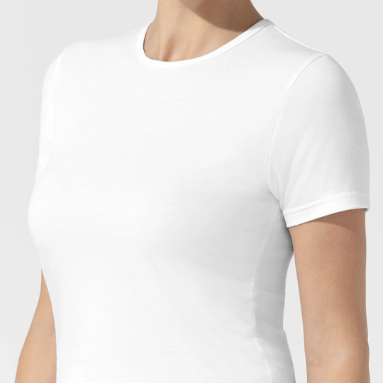 Wink Scrubs Women's Short Sleeve Essential Tee White | scrub-supply.com