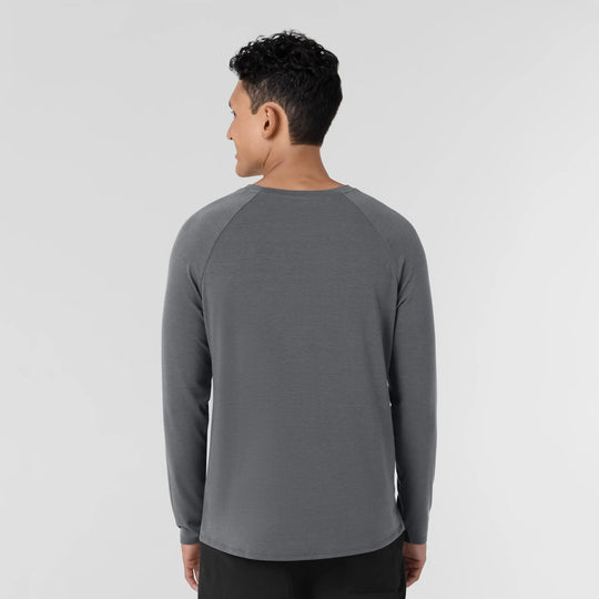 Wink Scrubs Men's Men’s Essential Layer Long Sleeve Scrub Top Pewter | scrub-supply.com