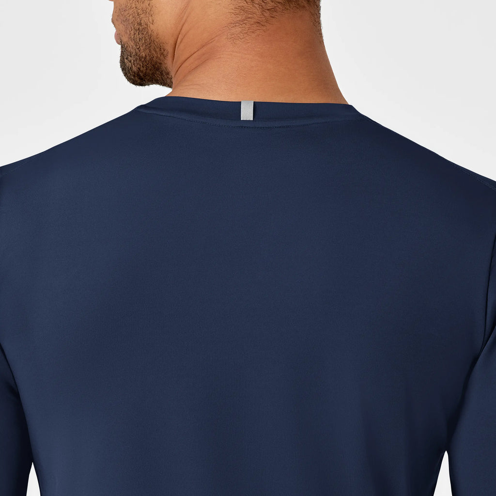 Wink Scrubs Men's Performance Long Sleeve Tee Navy | scrub-supply.com