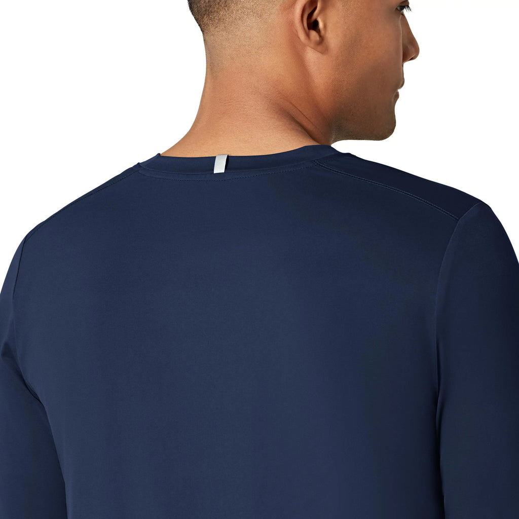 Wink Scrubs Men's Performance Long Sleeve Tee Navy | scrub-supply.com