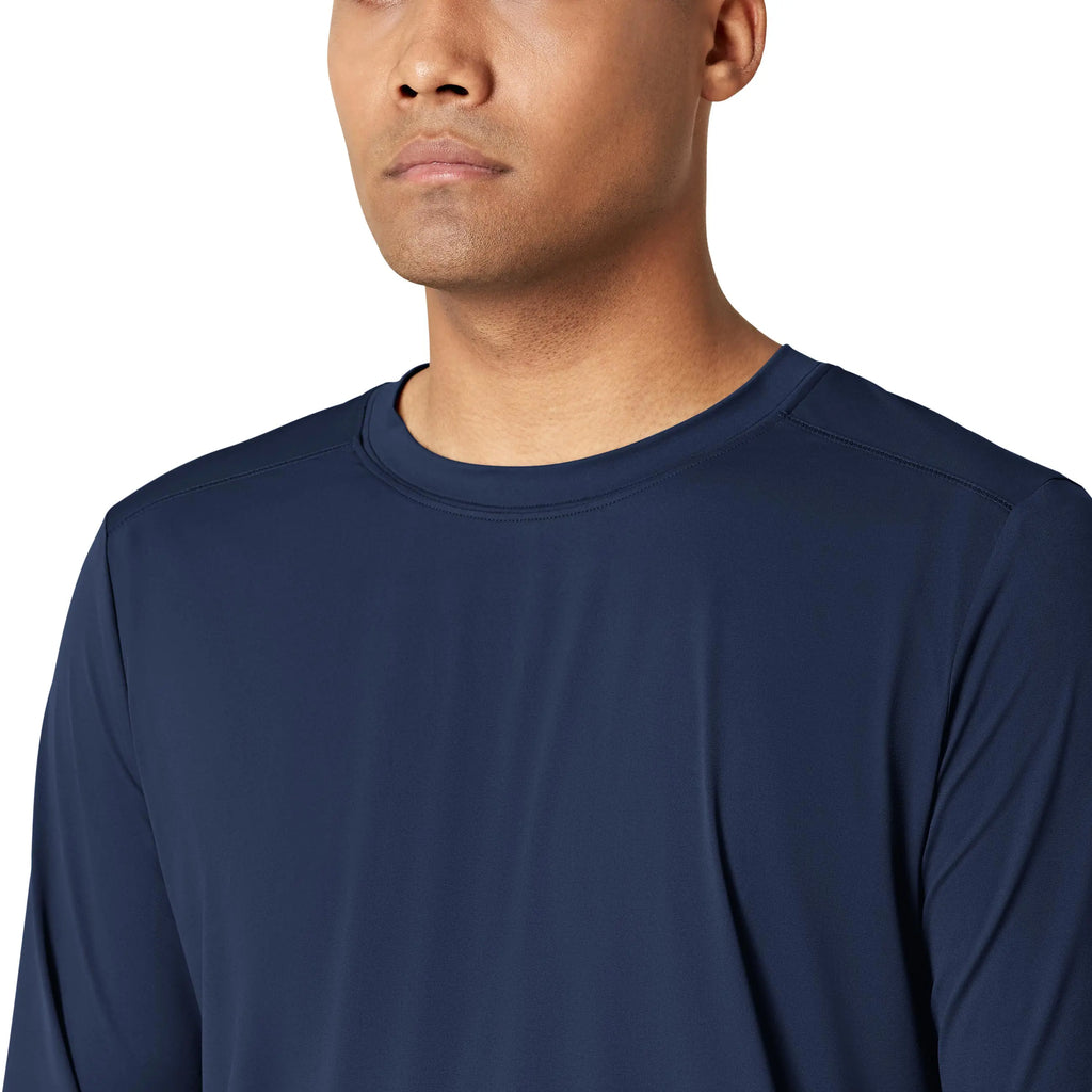 Wink Scrubs Men's Performance Long Sleeve Tee Navy | scrub-supply.com