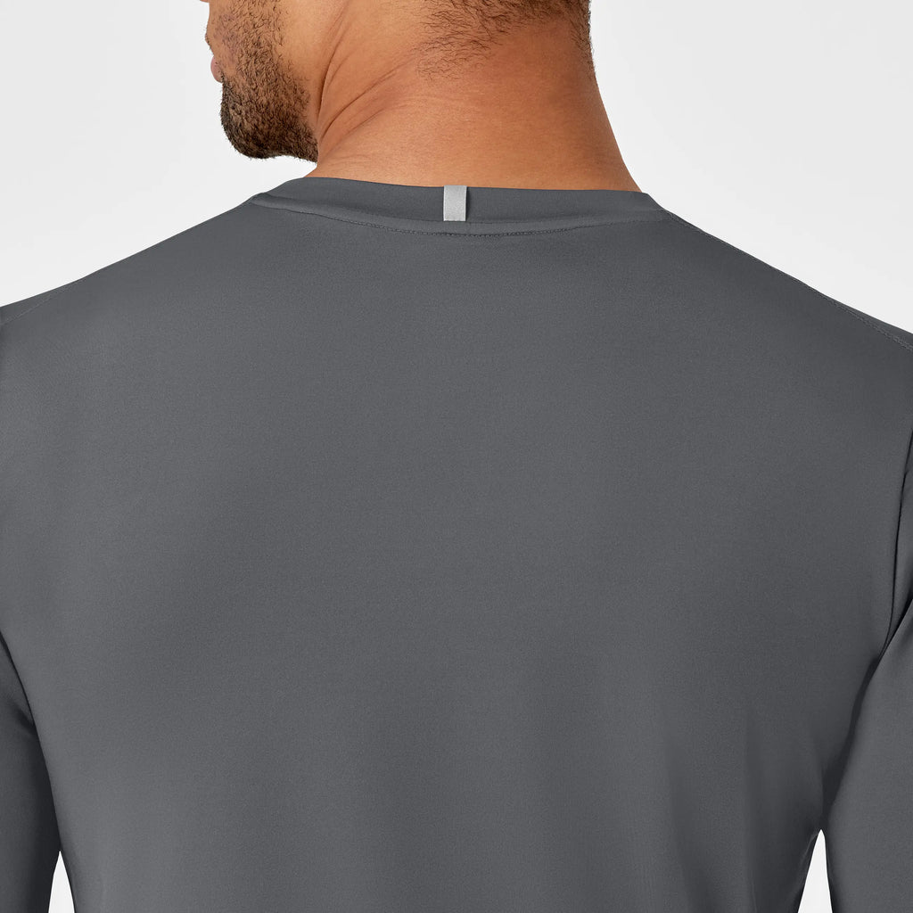 Wink Scrubs Men's Performance Long Sleeve Tee Pewter | scrub-supply.com