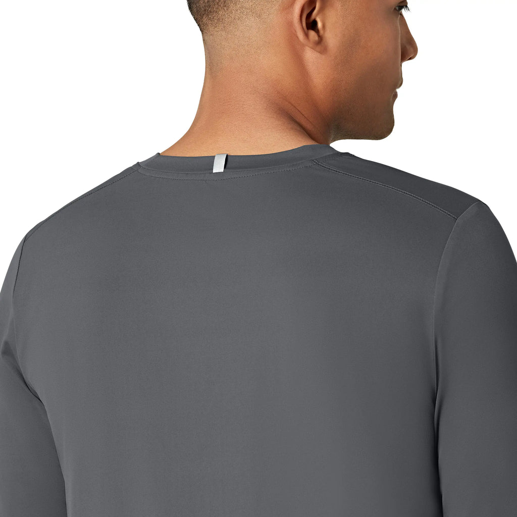 Wink Scrubs Men's Performance Long Sleeve Tee Pewter | scrub-supply.com