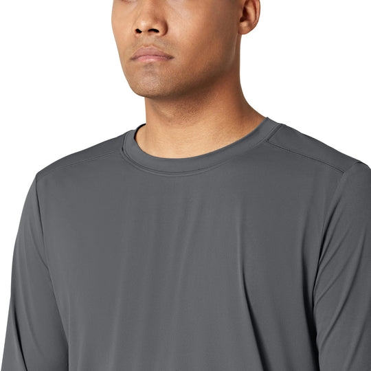 Wink Scrubs Men's Performance Long Sleeve Tee Pewter | scrub-supply.com