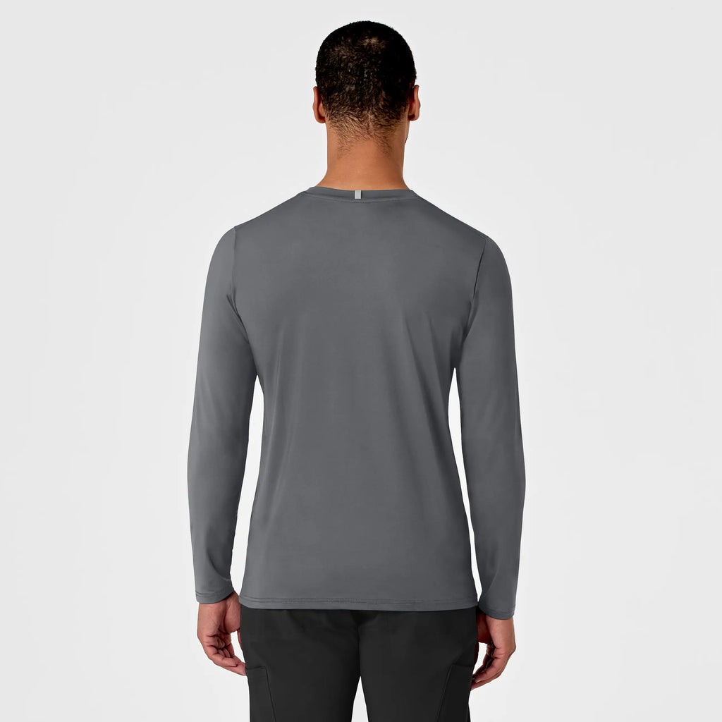 Wink Scrubs Men's Performance Long Sleeve Tee Pewter | scrub-supply.com