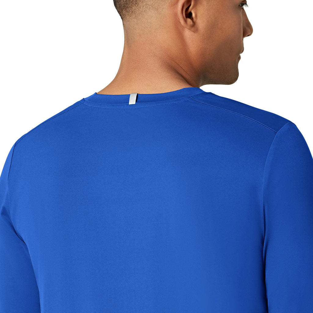 Wink Scrubs Men's Performance Long Sleeve Tee Royal Blue | scrub-supply.com