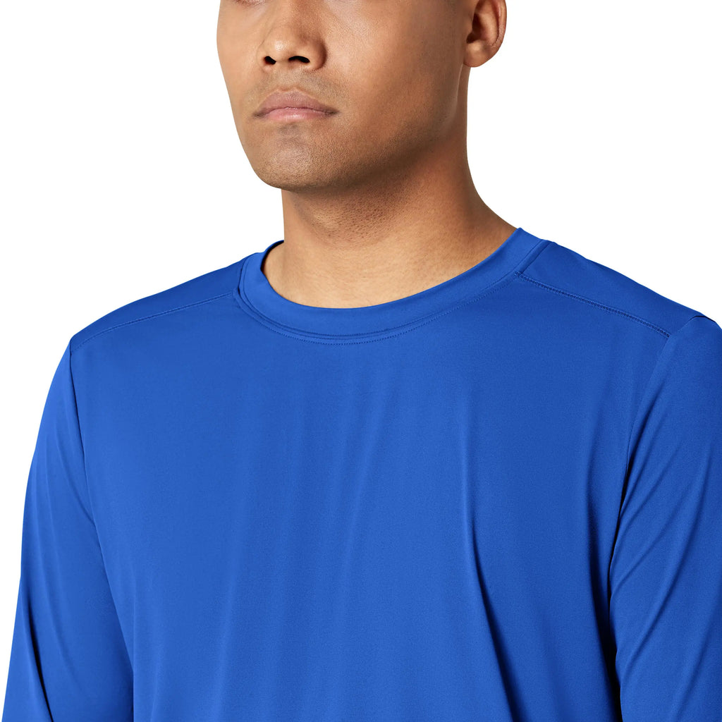 Wink Scrubs Men's Performance Long Sleeve Tee Royal Blue | scrub-supply.com