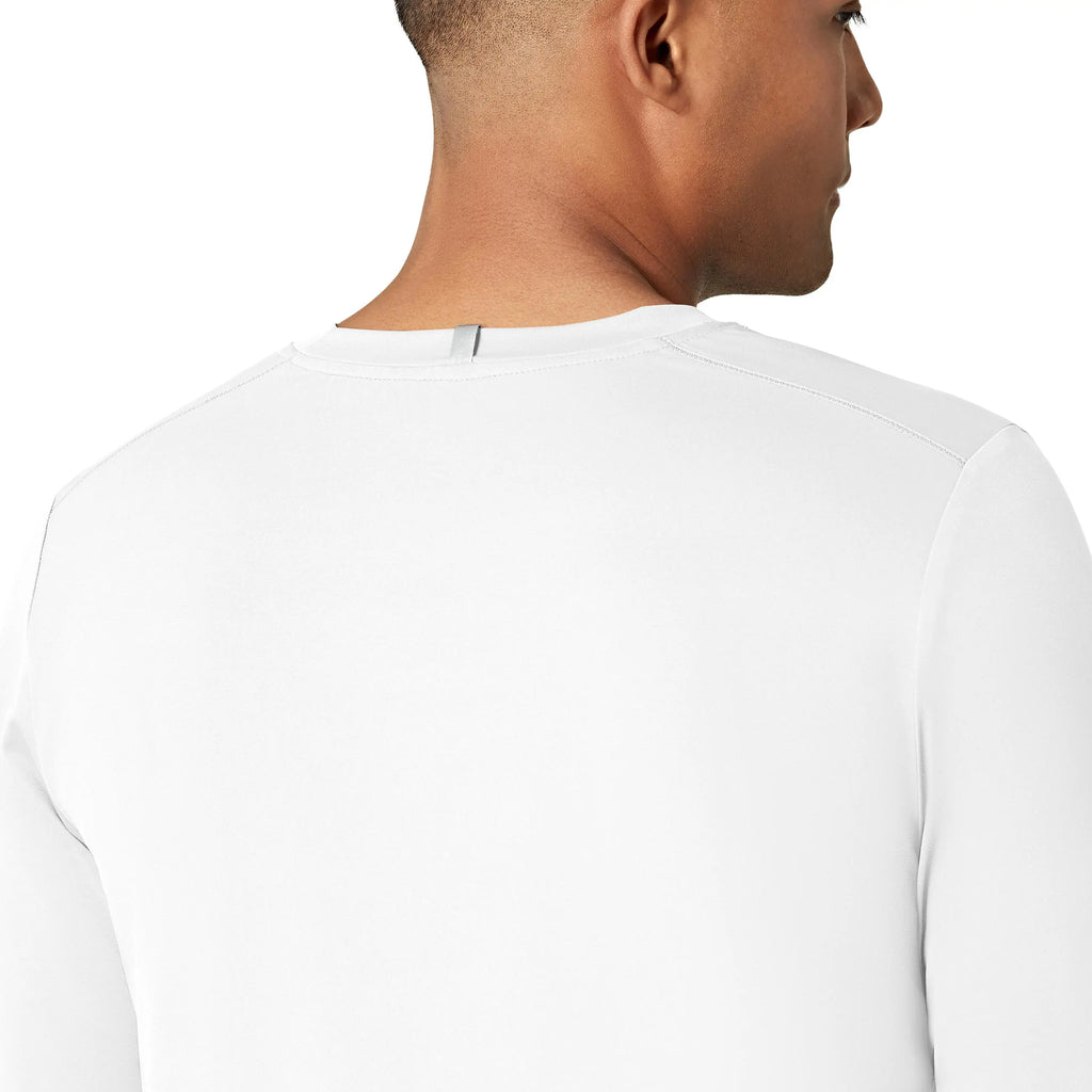 Wink Scrubs Men's Performance Long Sleeve Tee White | scrub-supply.com