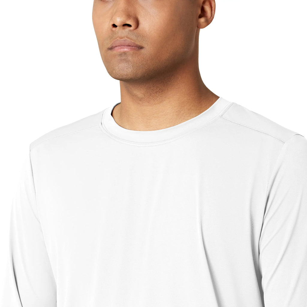 Wink Scrubs Men's Performance Long Sleeve Tee White | scrub-supply.com