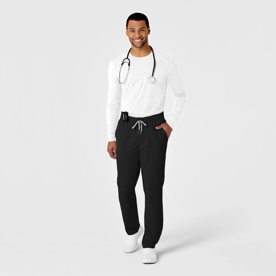 Wink Scrubs Men's Performance Long Sleeve Tee White | scrub-supply.com