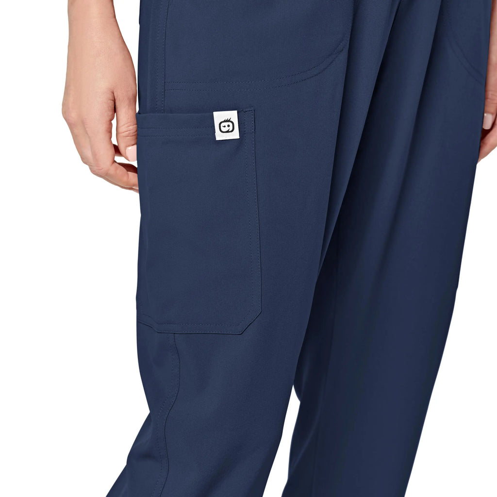 Wink Scrubs Women's Zip Front Jumpsuit Navy | scrub-supply.com