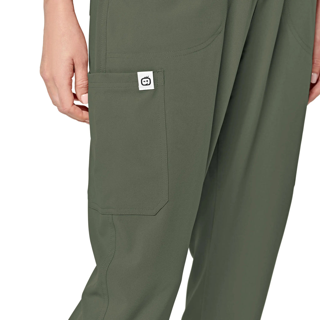 Wink Scrubs Women's Zip Front Jumpsuit Olive | scrub-supply.com