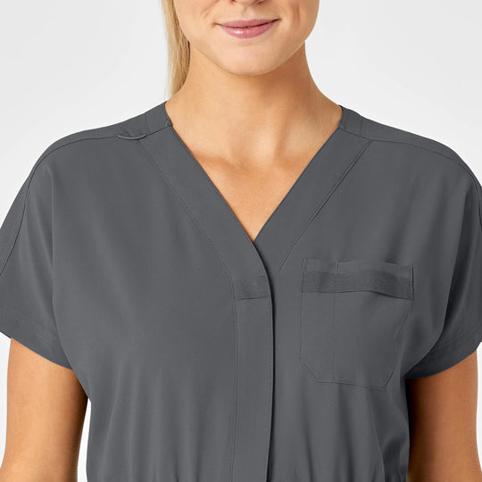 Wink Scrubs Women's Zip Front Jumpsuit Pewter | scrub-supply.com