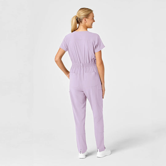 Wink Scrubs Women's Zip Front Jumpsuit Pastel Lilac | scrub-supply.com
