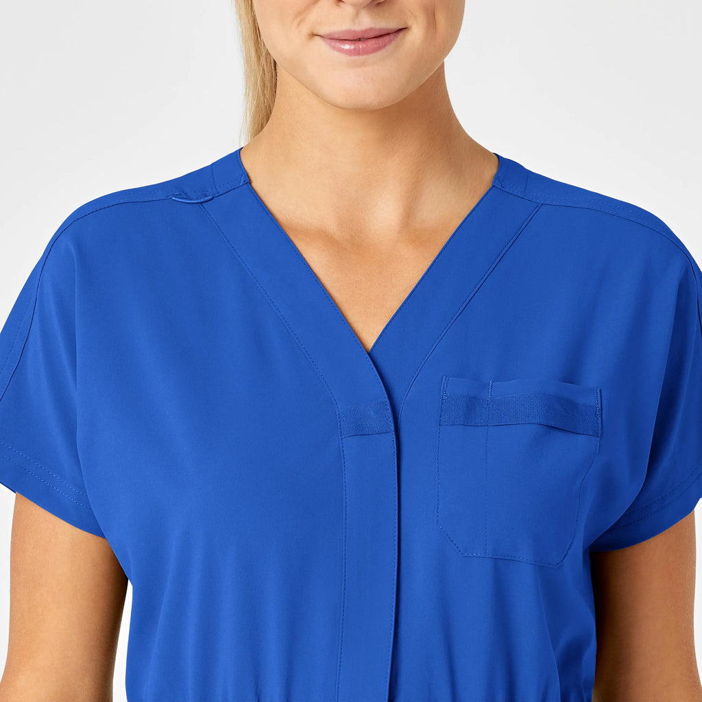 Wink Scrubs Women's Zip Front Jumpsuit Royal Blue | scrub-supply.com