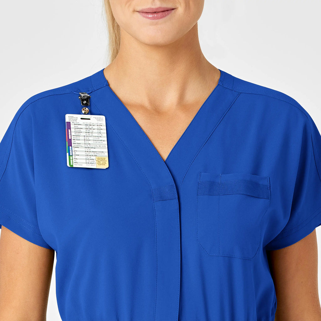 Wink Scrubs Women's Zip Front Jumpsuit Royal Blue | scrub-supply.com