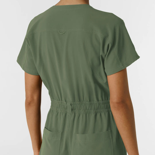 Wink Scrubs Women's Cargo Jogger Scrub Jumpsuit Olive | scrub-supply.com