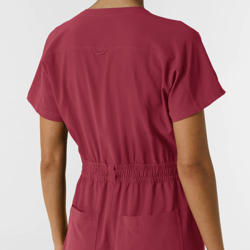 Wink Scrubs Women's Cargo Jogger Scrub Jumpsuit Ruby | scrub-supply.com