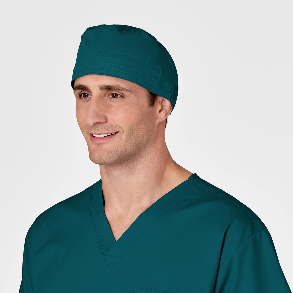 Wink Scrubs Unisex Tie Back Scrub Cap Caribbean Blue | scrub-supply.com