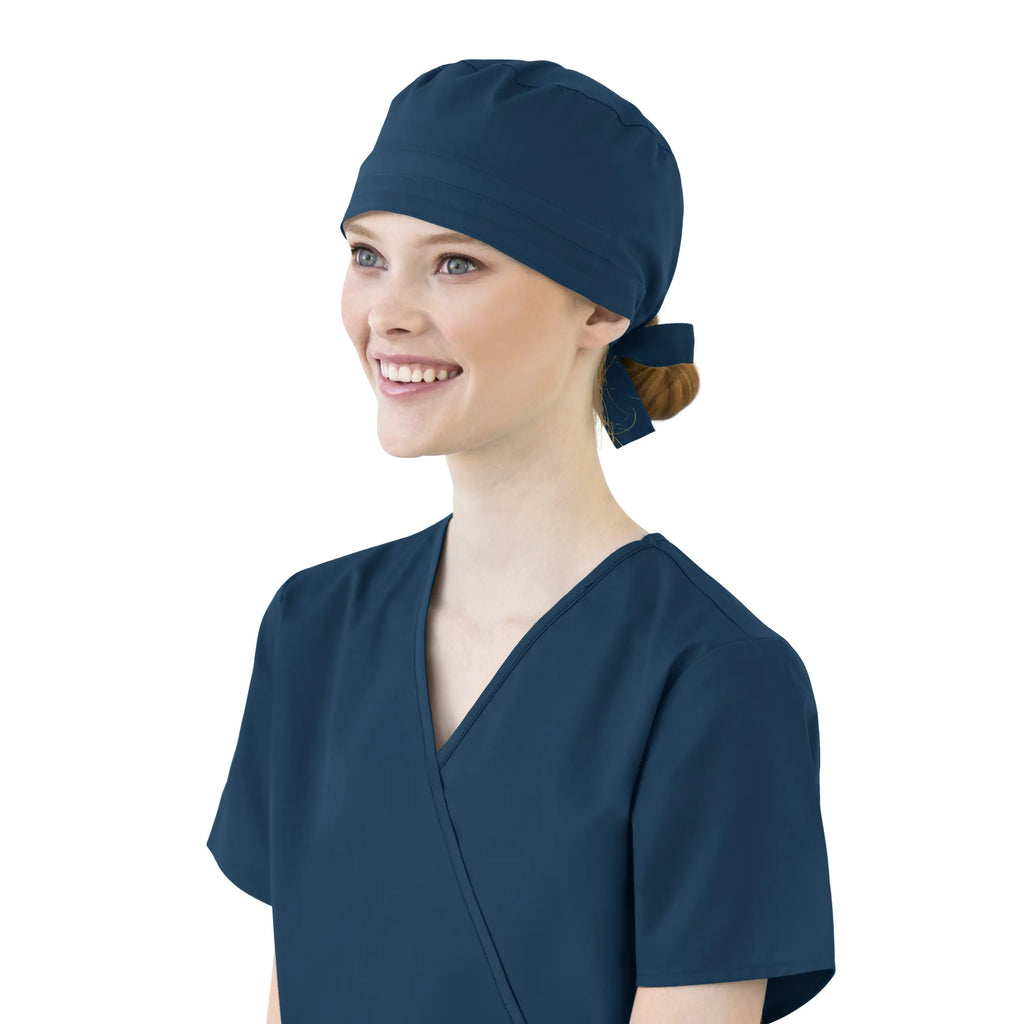 Wink Scrubs Unisex Tie Back Scrub Cap Caribbean Blue | scrub-supply.com