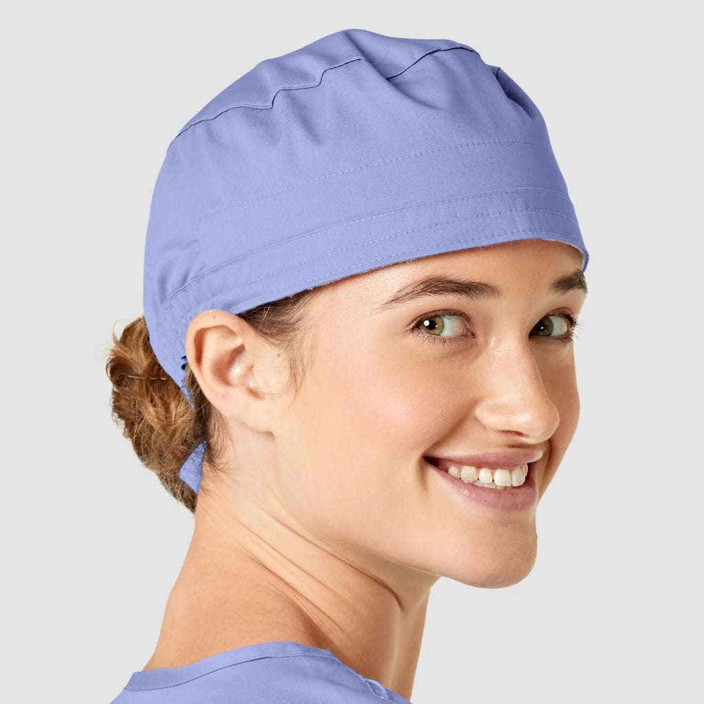 Wink Scrubs Unisex Tie Back Scrub Cap Ceil Blue | scrub-supply.com