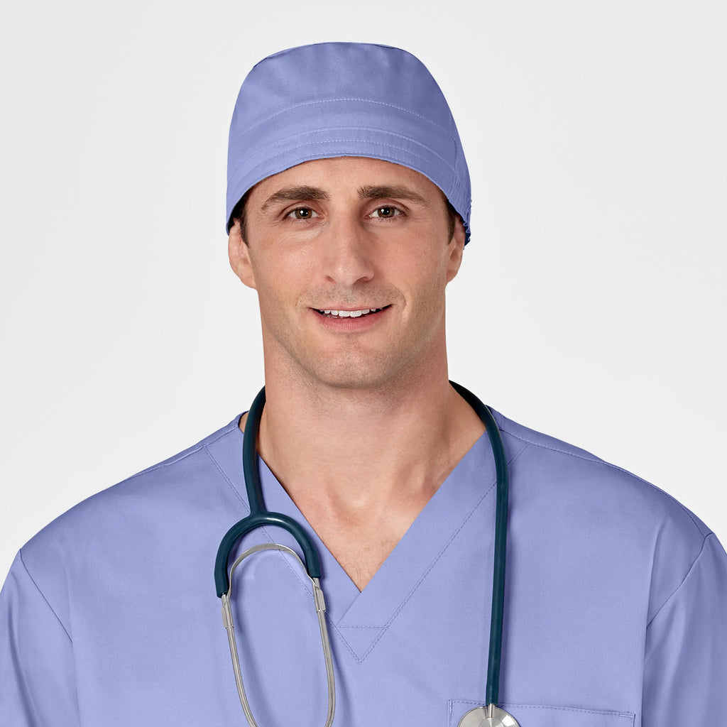 Wink Scrubs Unisex Tie Back Scrub Cap Ceil Blue | scrub-supply.com