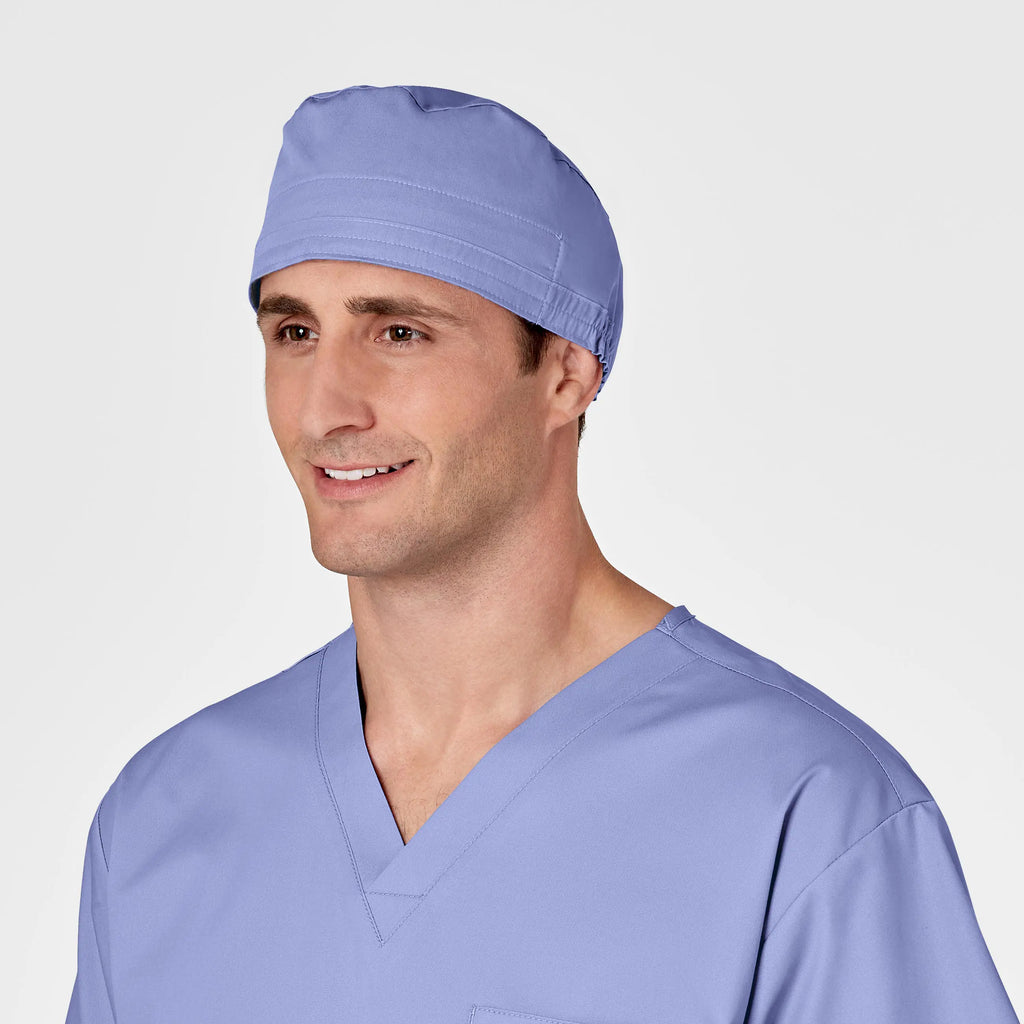 Wink Scrubs Unisex Tie Back Scrub Cap Ceil Blue | scrub-supply.com