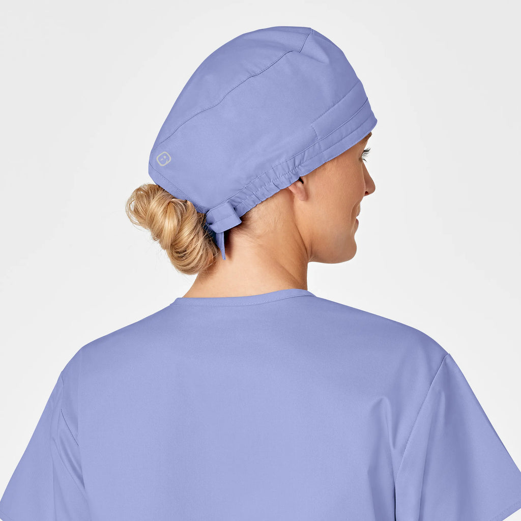 Wink Scrubs Unisex Tie Back Scrub Cap Ceil Blue | scrub-supply.com