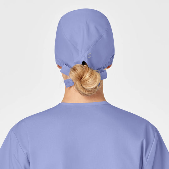 Wink Scrubs Unisex Tie Back Scrub Cap Ceil Blue | scrub-supply.com