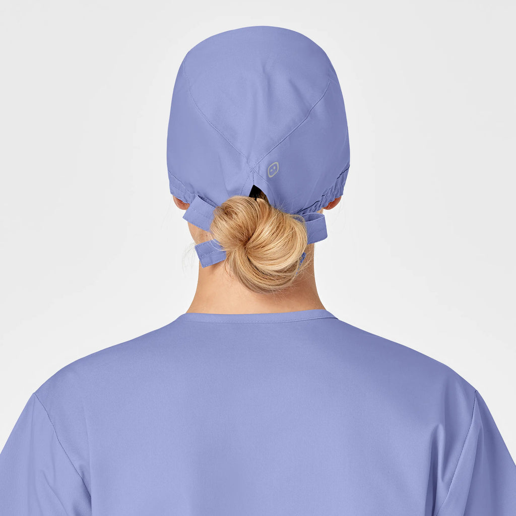 Wink Scrubs Unisex Tie Back Scrub Cap Ceil Blue | scrub-supply.com