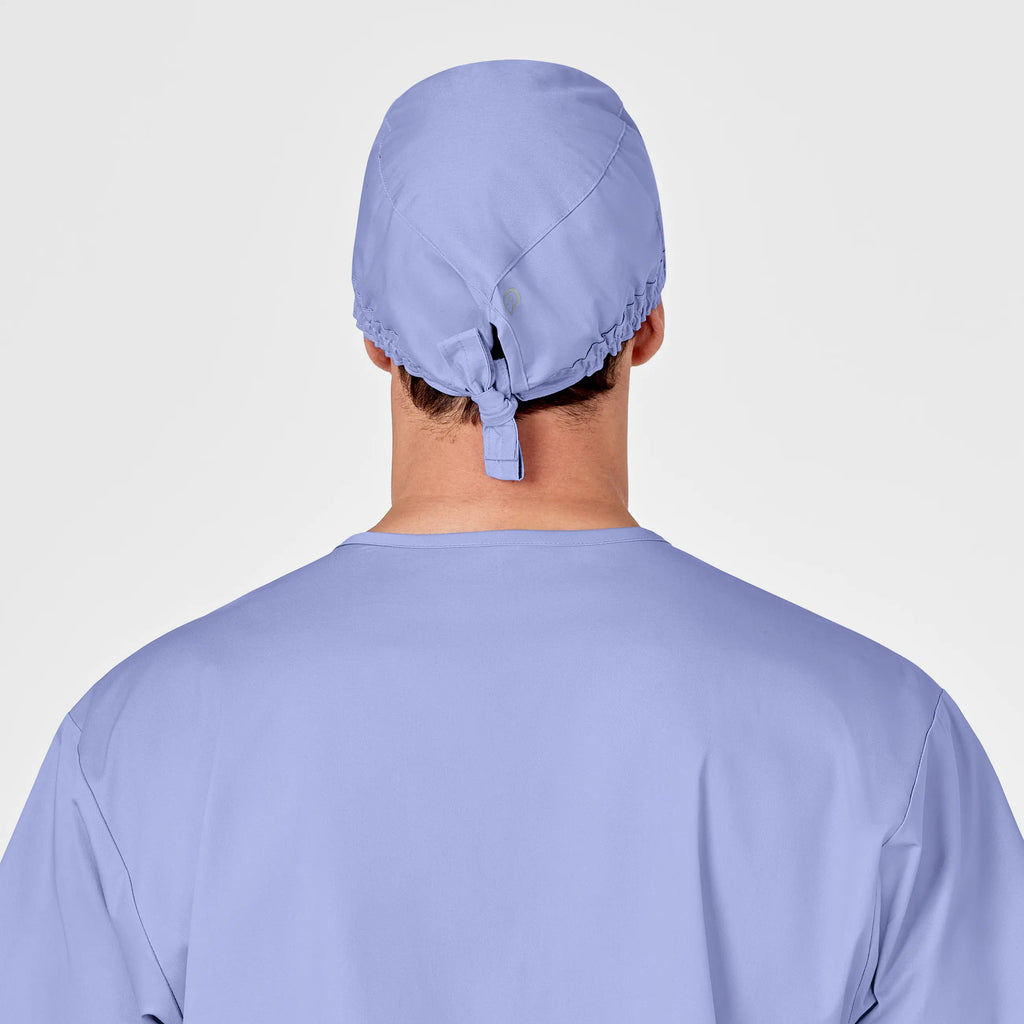 Wink Scrubs Unisex Tie Back Scrub Cap Ceil Blue | scrub-supply.com