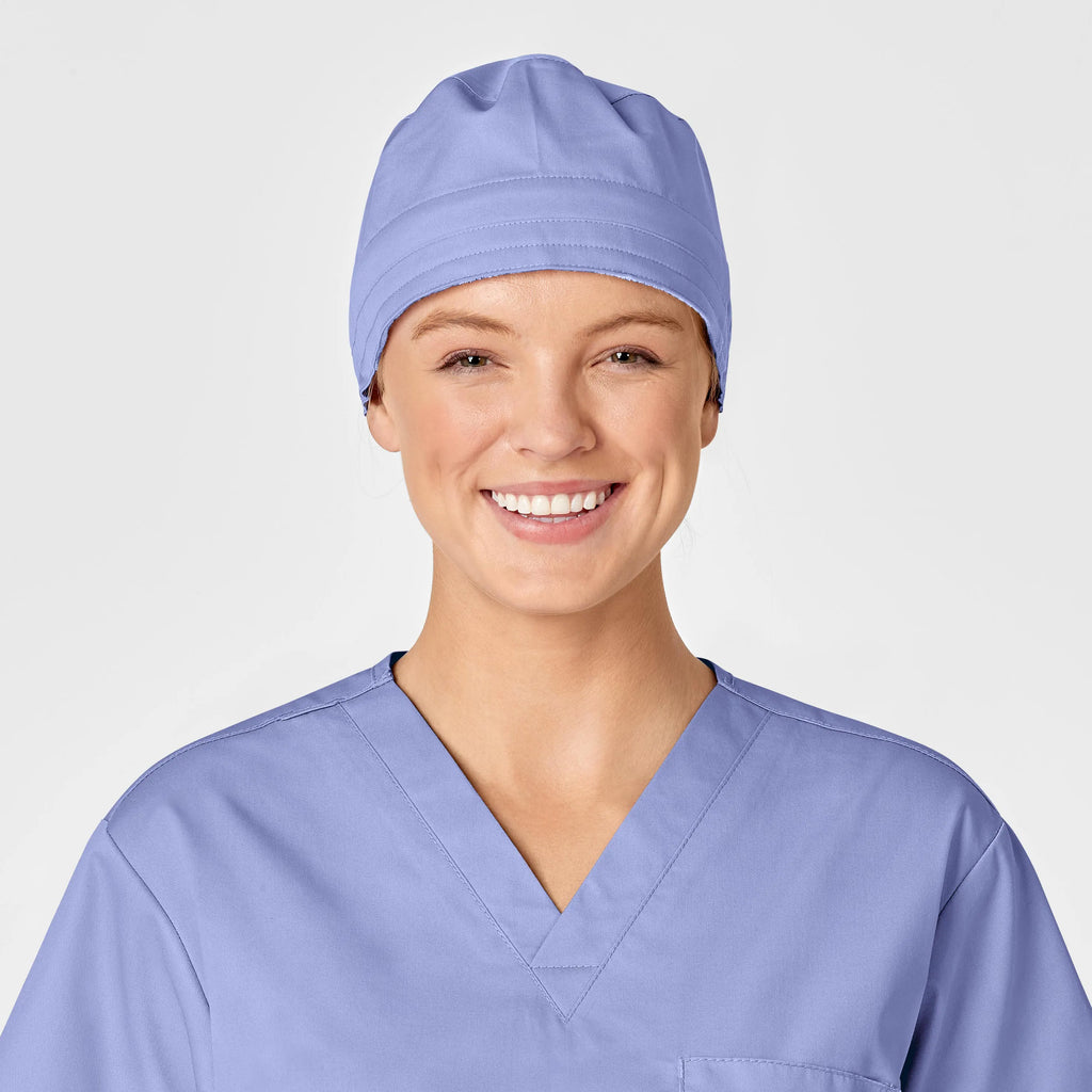 Wink Scrubs Unisex Tie Back Scrub Cap Ceil Blue | scrub-supply.com