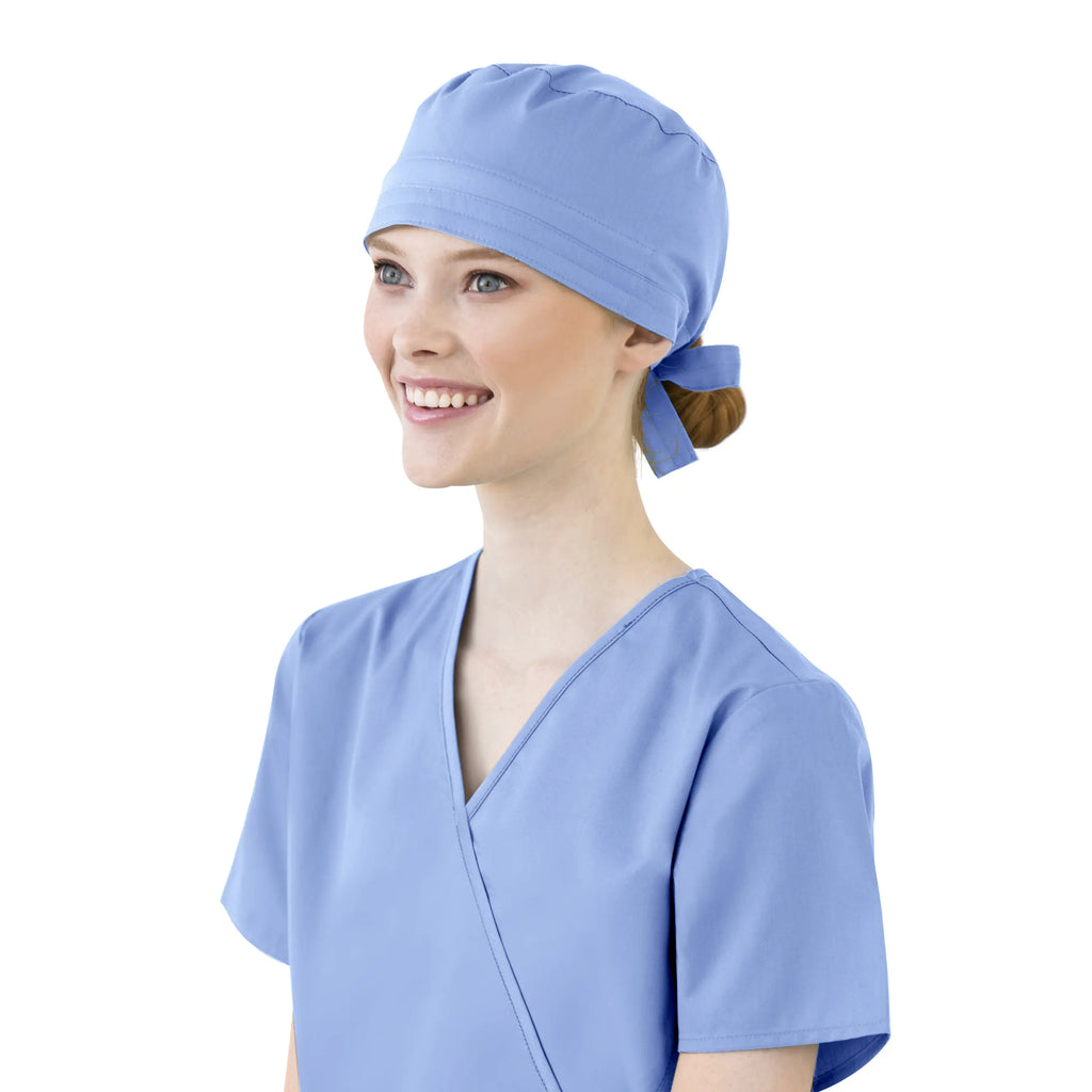 Wink Scrubs Unisex Tie Back Scrub Cap Ceil Blue | scrub-supply.com