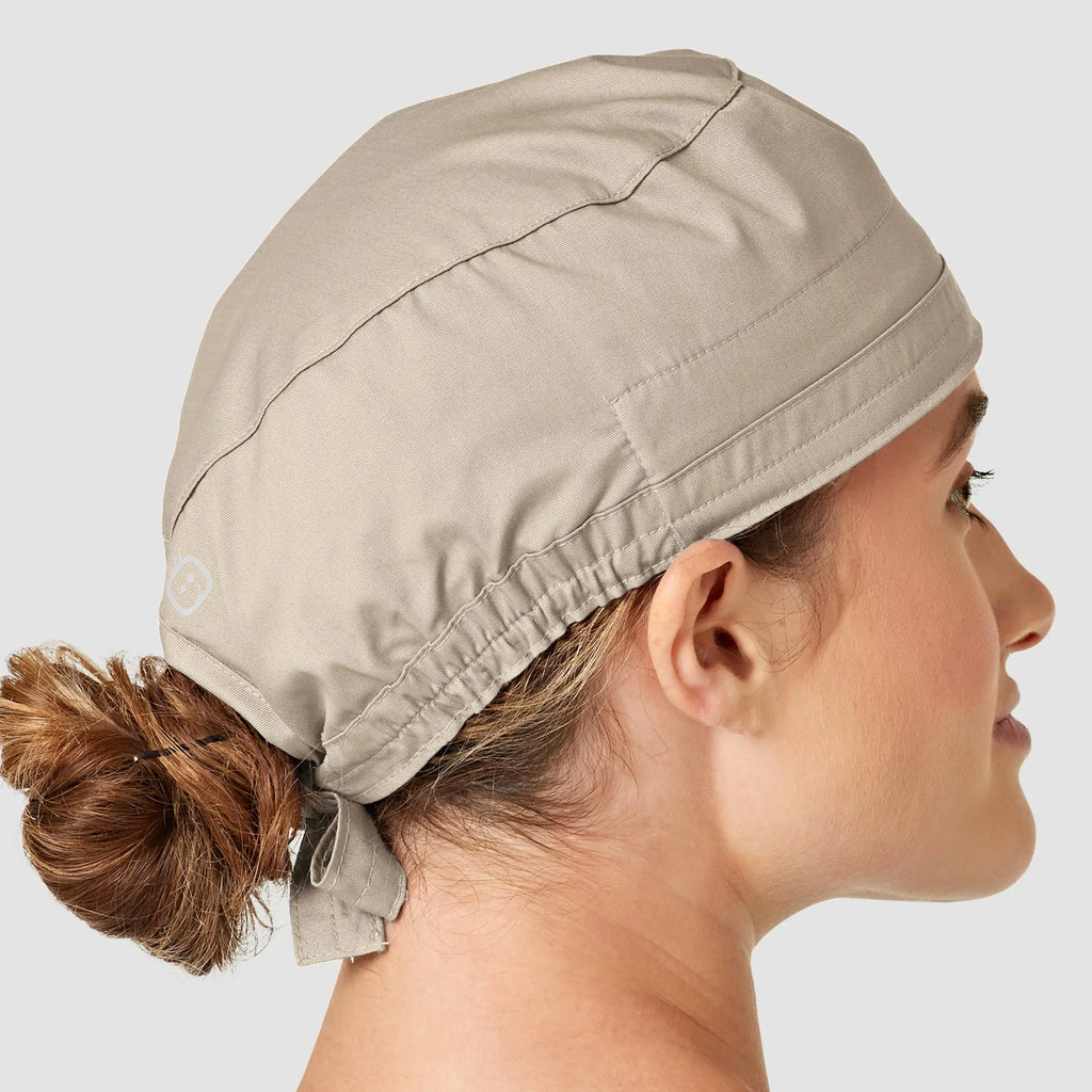 Wink Scrubs Unisex Tie Back Scrub Cap Khaki | scrub-supply.com