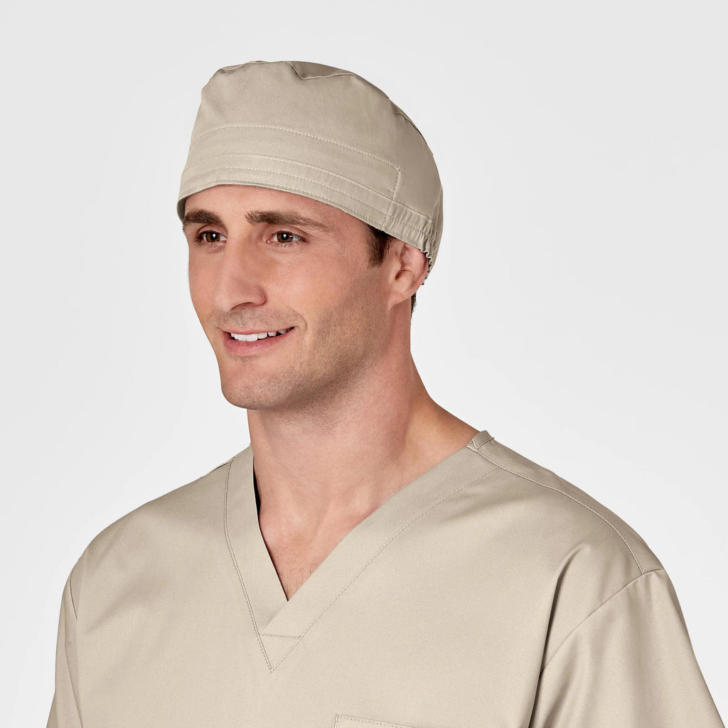 Wink Scrubs Unisex Tie Back Scrub Cap Khaki | scrub-supply.com