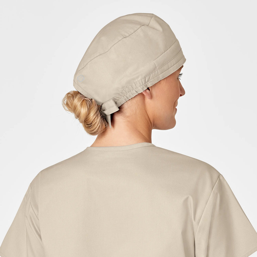 Wink Scrubs Unisex Tie Back Scrub Cap Khaki | scrub-supply.com