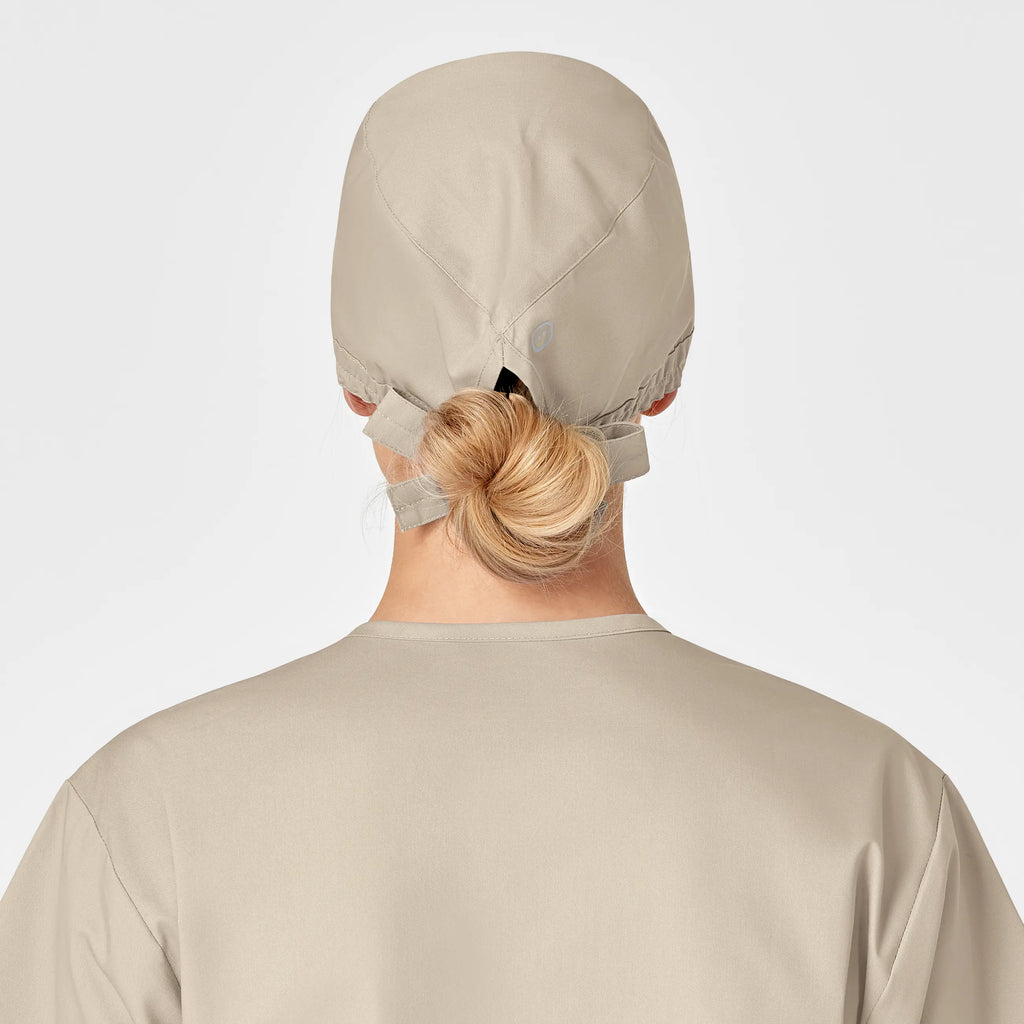 Wink Scrubs Unisex Tie Back Scrub Cap Khaki | scrub-supply.com