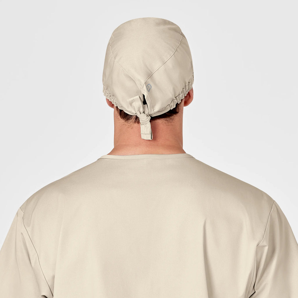 Wink Scrubs Unisex Tie Back Scrub Cap Khaki | scrub-supply.com