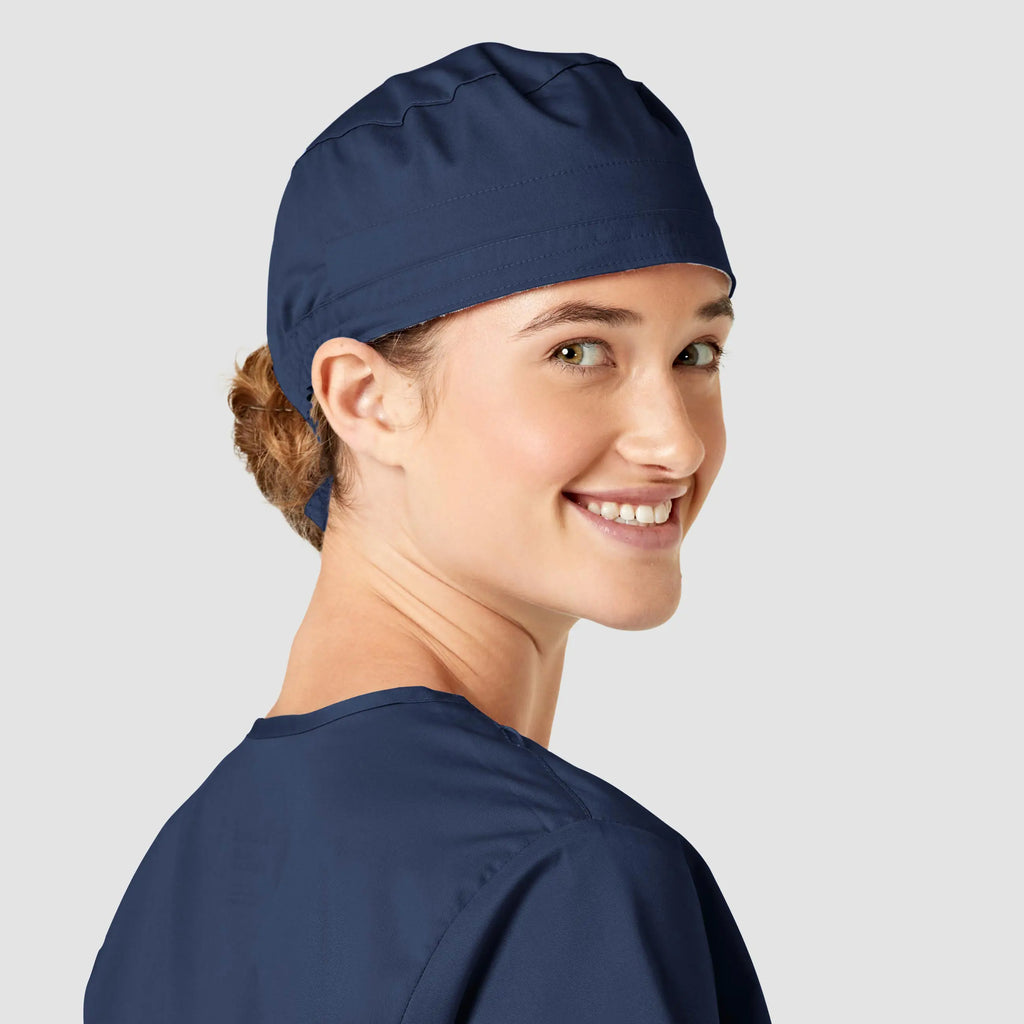 Wink Scrubs Unisex Tie Back Scrub Cap Navy | scrub-supply.com