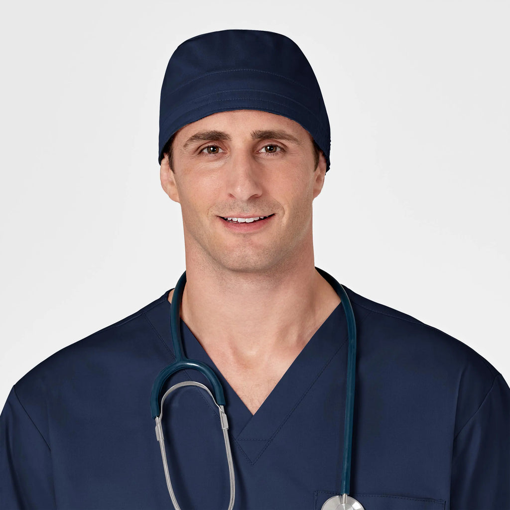 Wink Scrubs Unisex Tie Back Scrub Cap Navy | scrub-supply.com