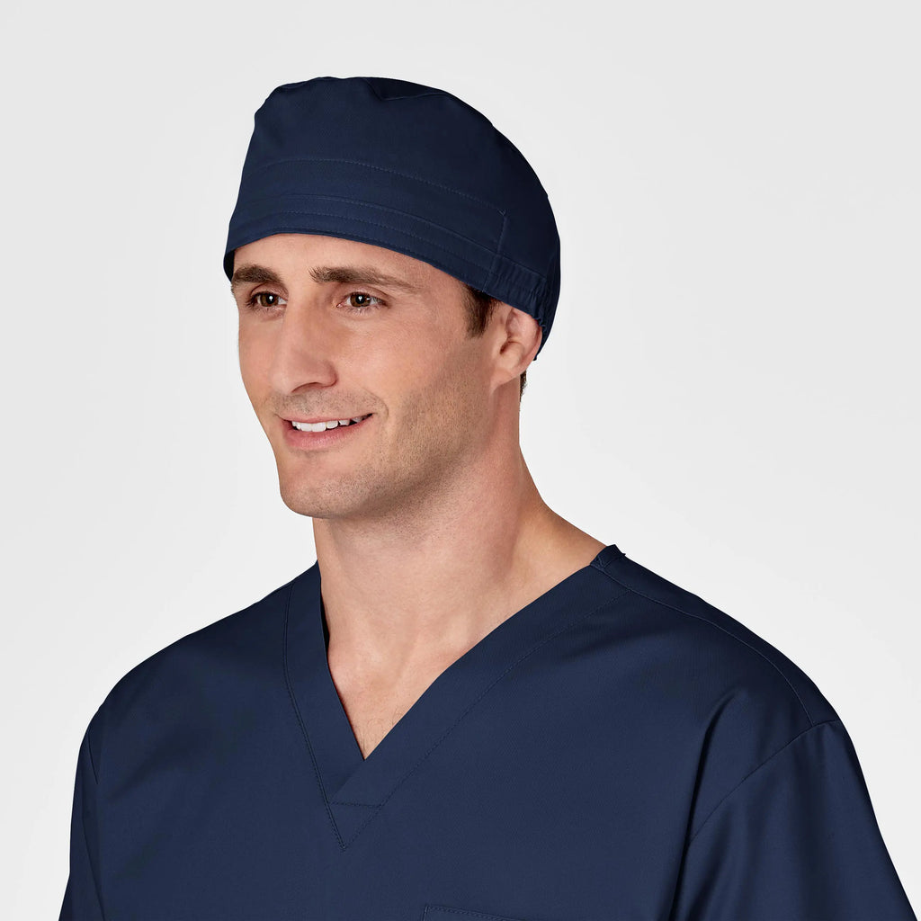 Wink Scrubs Unisex Tie Back Scrub Cap Navy | scrub-supply.com