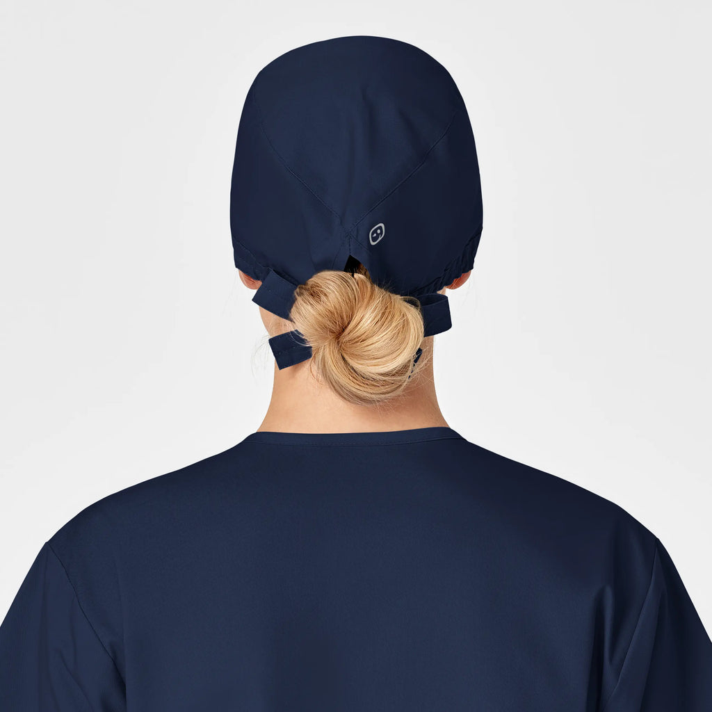 Wink Scrubs Unisex Tie Back Scrub Cap Navy | scrub-supply.com