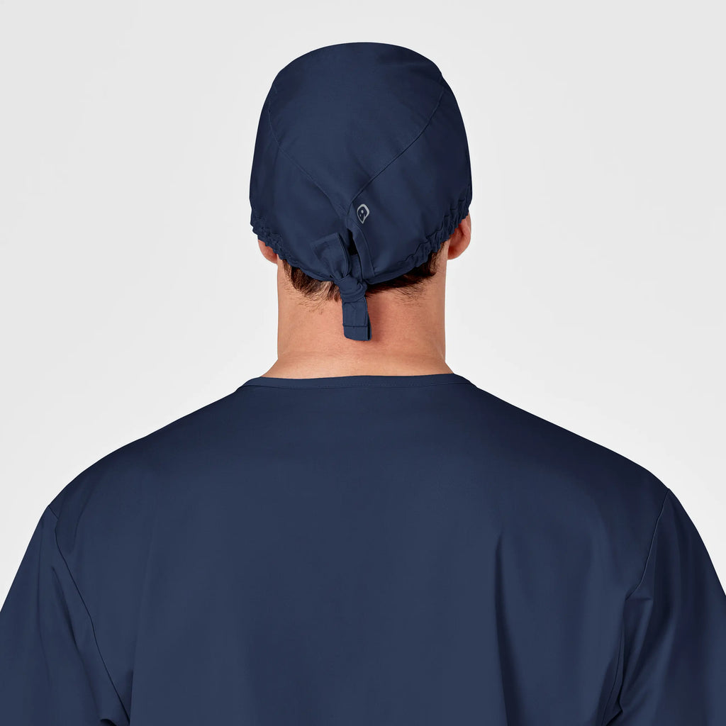 Wink Scrubs Unisex Tie Back Scrub Cap Navy | scrub-supply.com