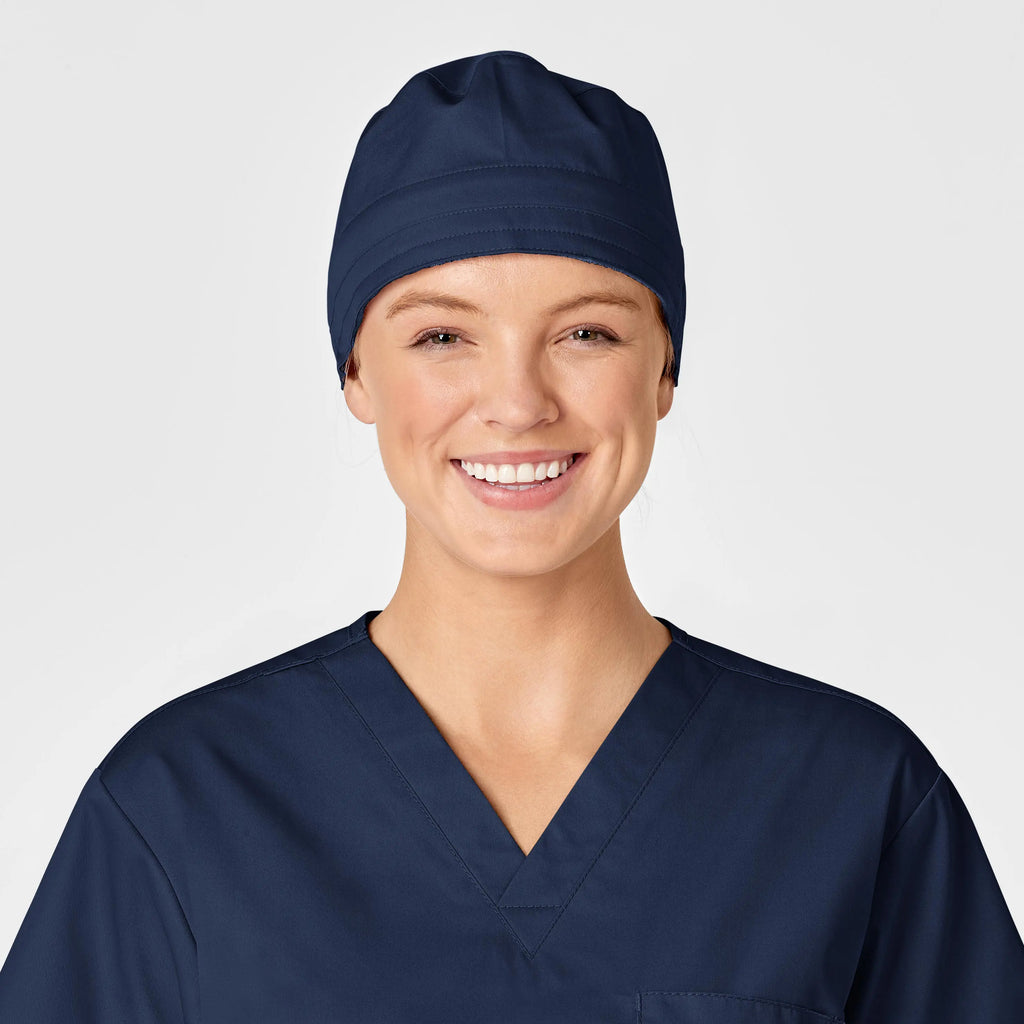 Wink Scrubs Unisex Tie Back Scrub Cap Navy | scrub-supply.com