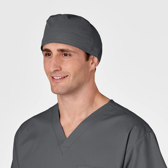 Wink Scrubs Unisex Tie Back Scrub Cap Pewter | scrub-supply.com