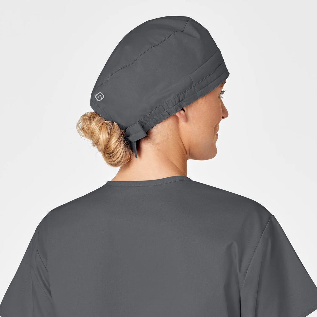 Wink Scrubs Unisex Tie Back Scrub Cap Pewter | scrub-supply.com